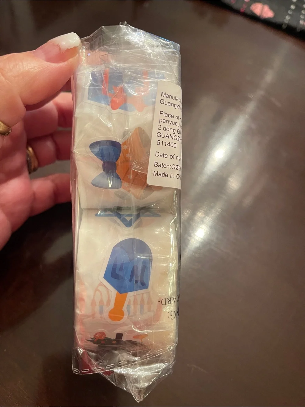 Hanukkah Christmas Stickers 2 Rolls Merry Chrismukka new 500 stickers each roll